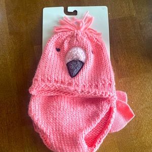 Flamingo hat and diaper cover